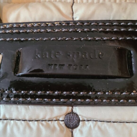 Kate Spade Alpine Beige Nylon Quilted Puffer Bag Classic Crossbody Cream - Picture 12 of 12